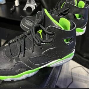 Kids Black and Green Sneakers